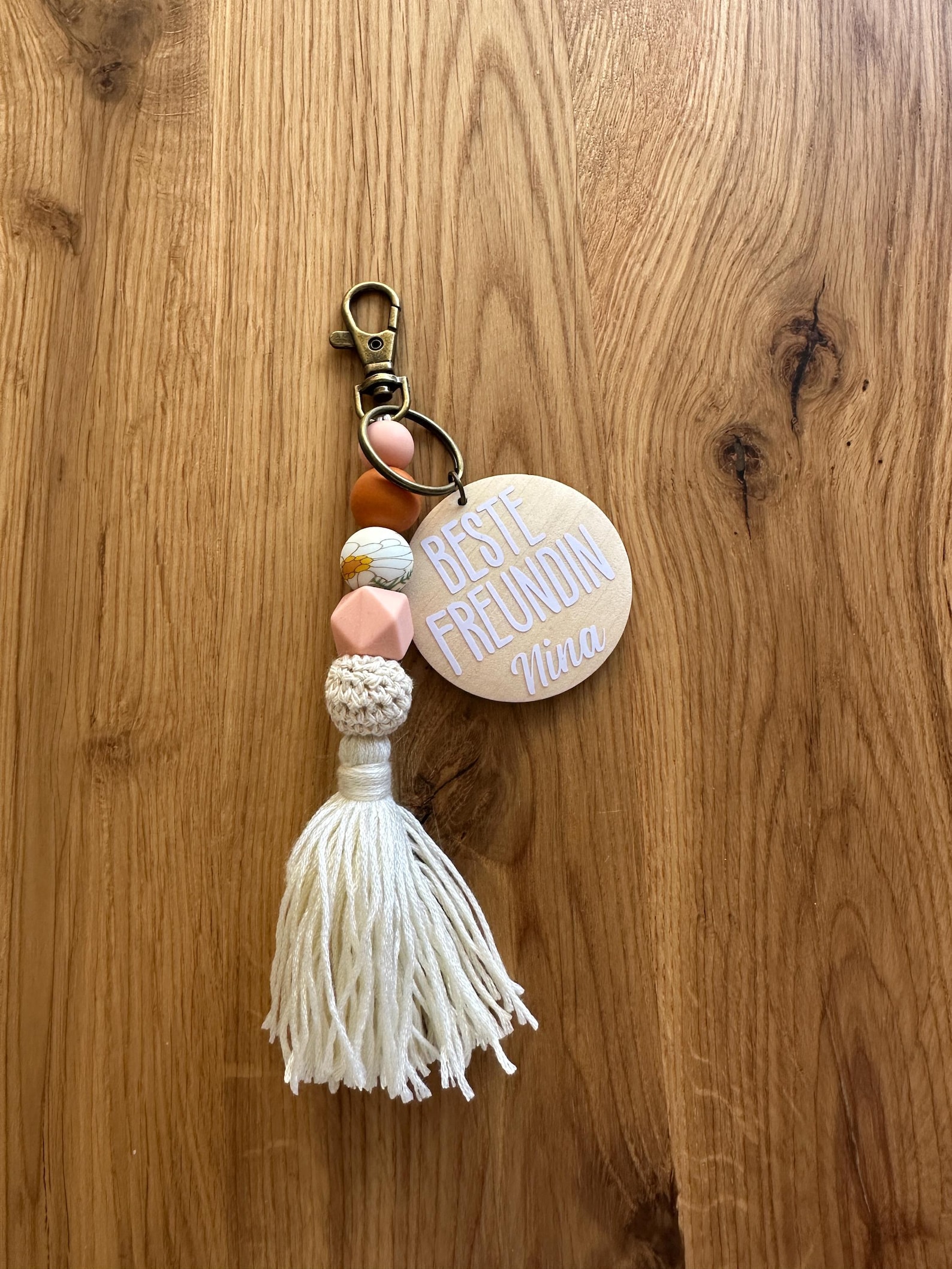 Schlüsselanhänger personalisiert, Geschenk, Muttertag, Geburtstag, Valentinstag, mit Namen, – Foto 1 von 4