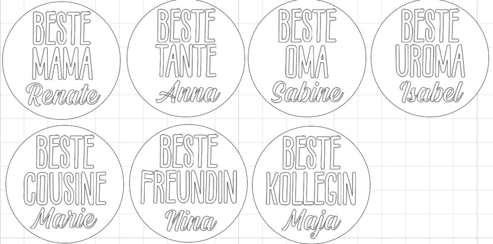 Schlüsselanhänger personalisiert, Geschenk, Muttertag, Geburtstag, Valentinstag, mit Namen, – Foto 4 von 4