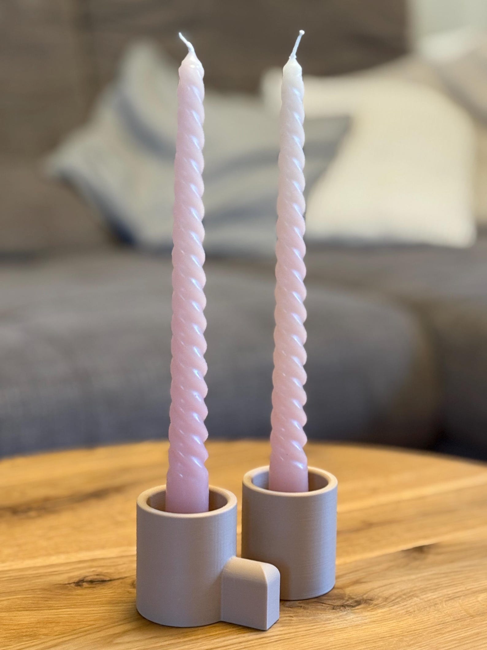 Stabkerzenhalter, modern und minimalistisch im 2er Set – Foto 2 von 5