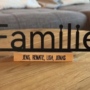 Familienleiste, Holzaufsteller Familie – Foto 1 von 3