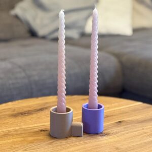 Stabkerzenhalter, modern und minimalistisch im 2er Set – Foto 1 von 5