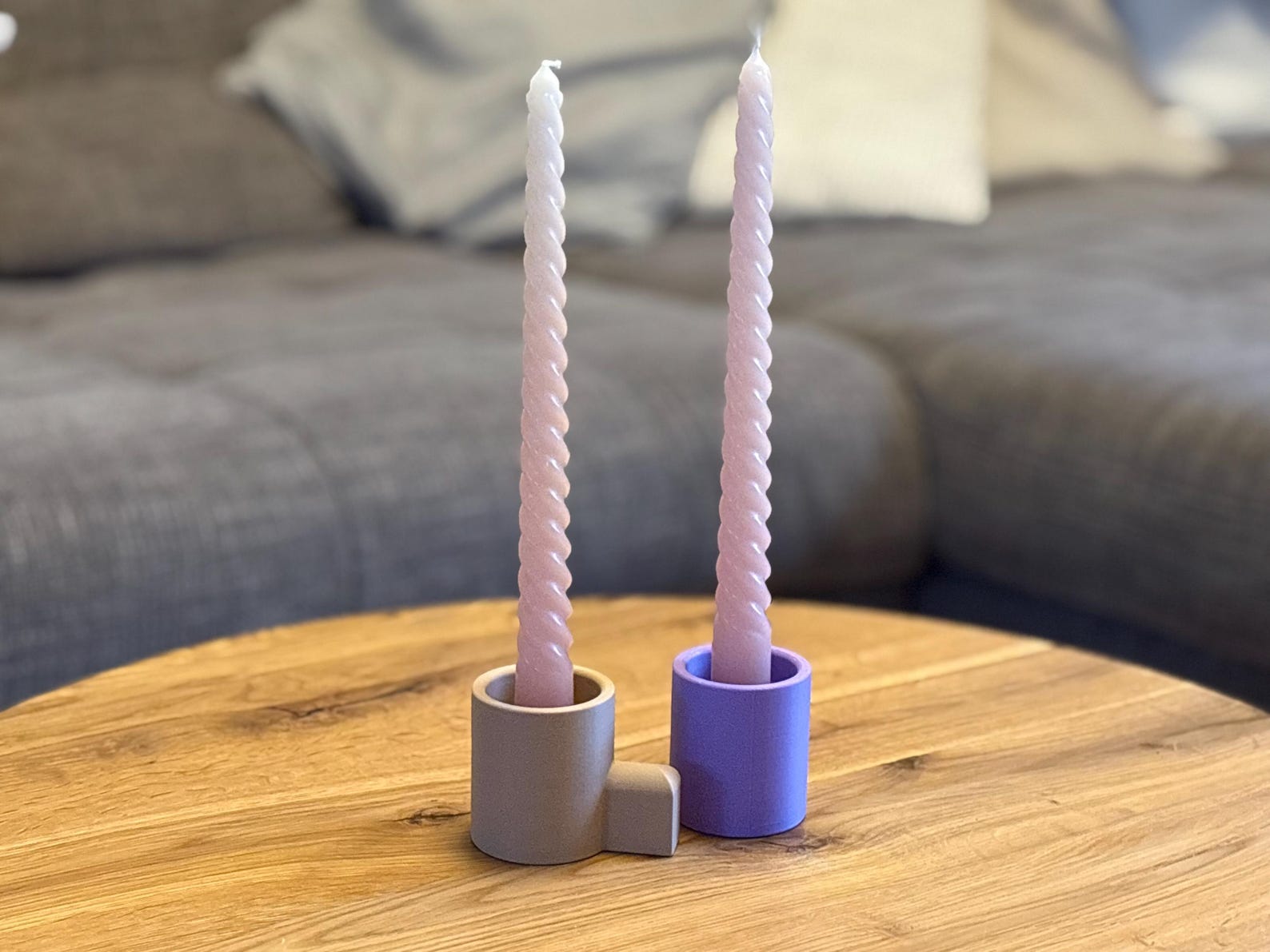 Stabkerzenhalter, modern und minimalistisch im 2er Set – Foto 1 von 5