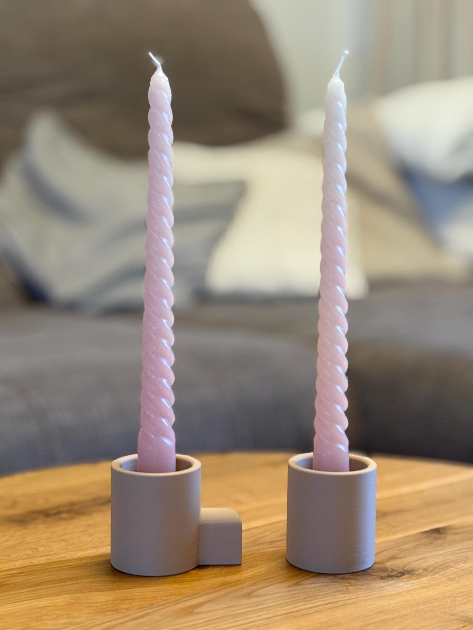 Stabkerzenhalter, modern und minimalistisch im 2er Set – Foto 3 von 5