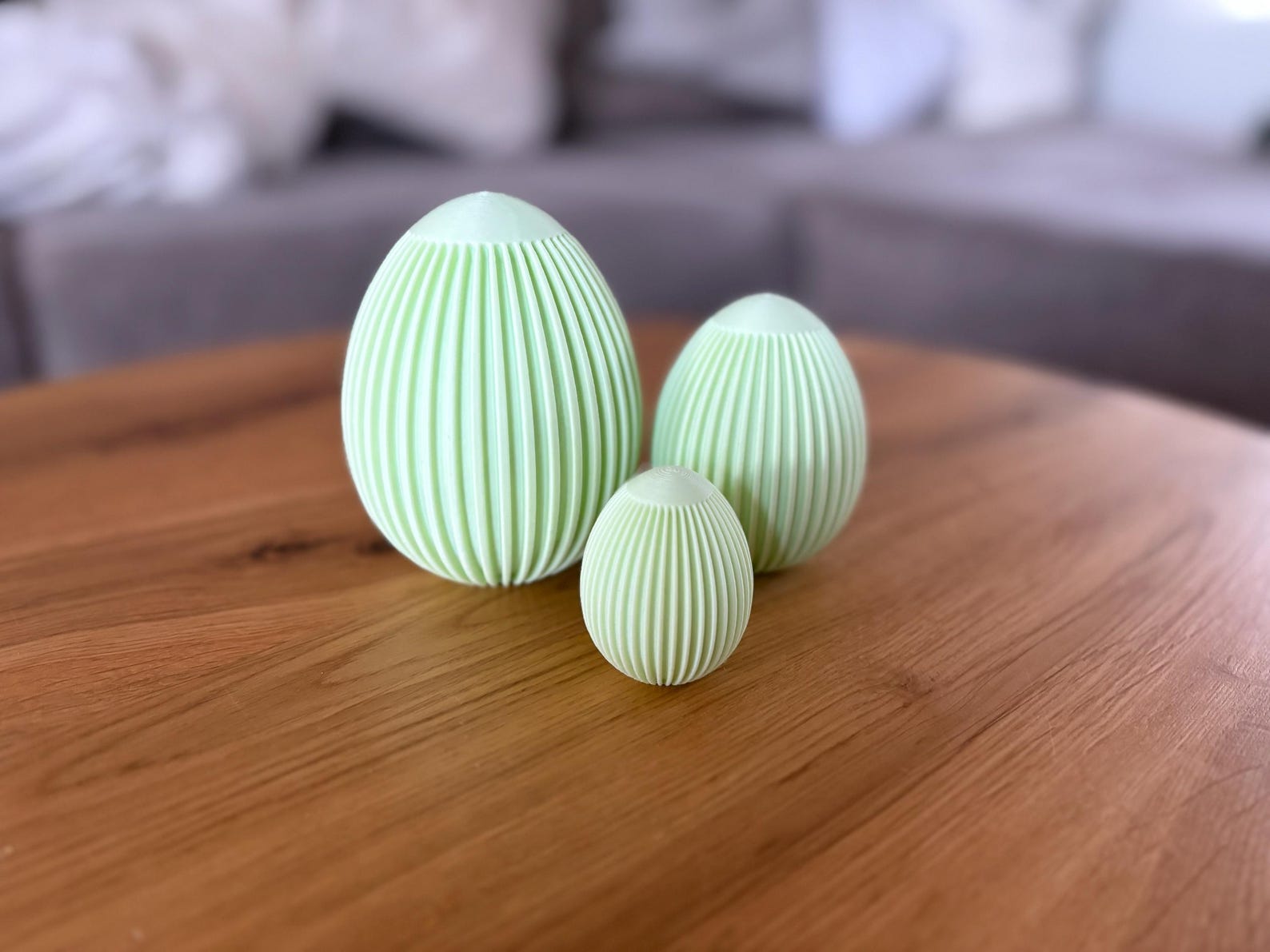 Minimalistische Ostereier Deko 3er Set – Foto 5 von 5