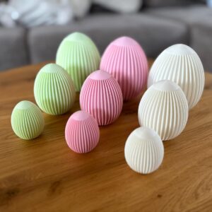 Minimalistische Ostereier Deko 3er Set – Foto 1 von 5